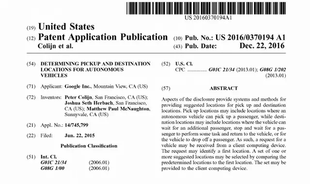 Google 這項(xiàng)自動駕駛的新專利，可能會讓 Uber 瑟瑟發(fā)抖
