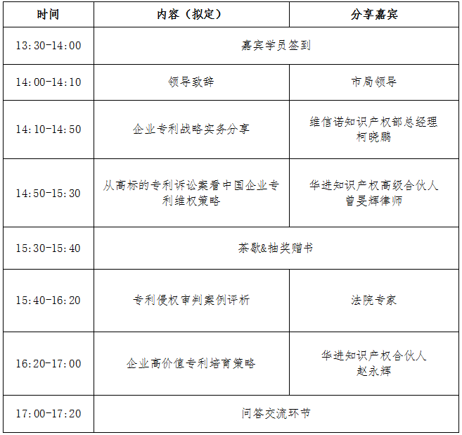 蘇州見！中國企業(yè)專利競爭策略實務專場研討會等你報名！