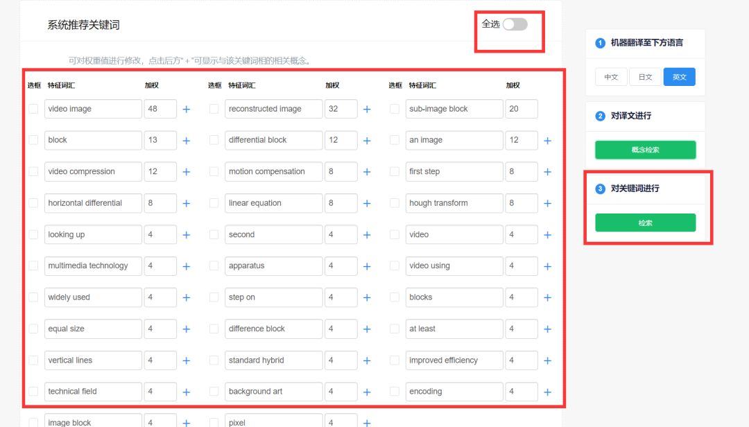 一款集「智能檢索+機(jī)器翻譯」的專利輔助撰寫系統(tǒng)