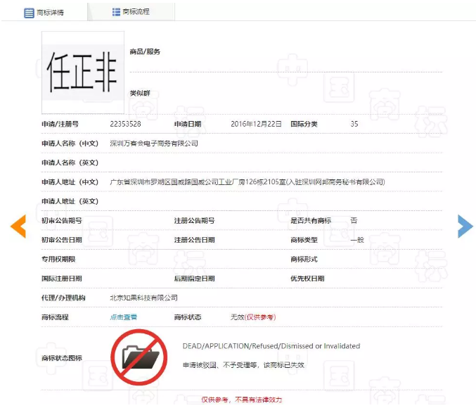 “任正非”、“孟晚舟”姓名被搶注為商標(biāo)？