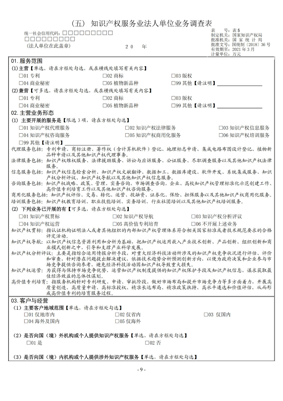 2019年知識產(chǎn)權服務業(yè)統(tǒng)計調查工作開始！