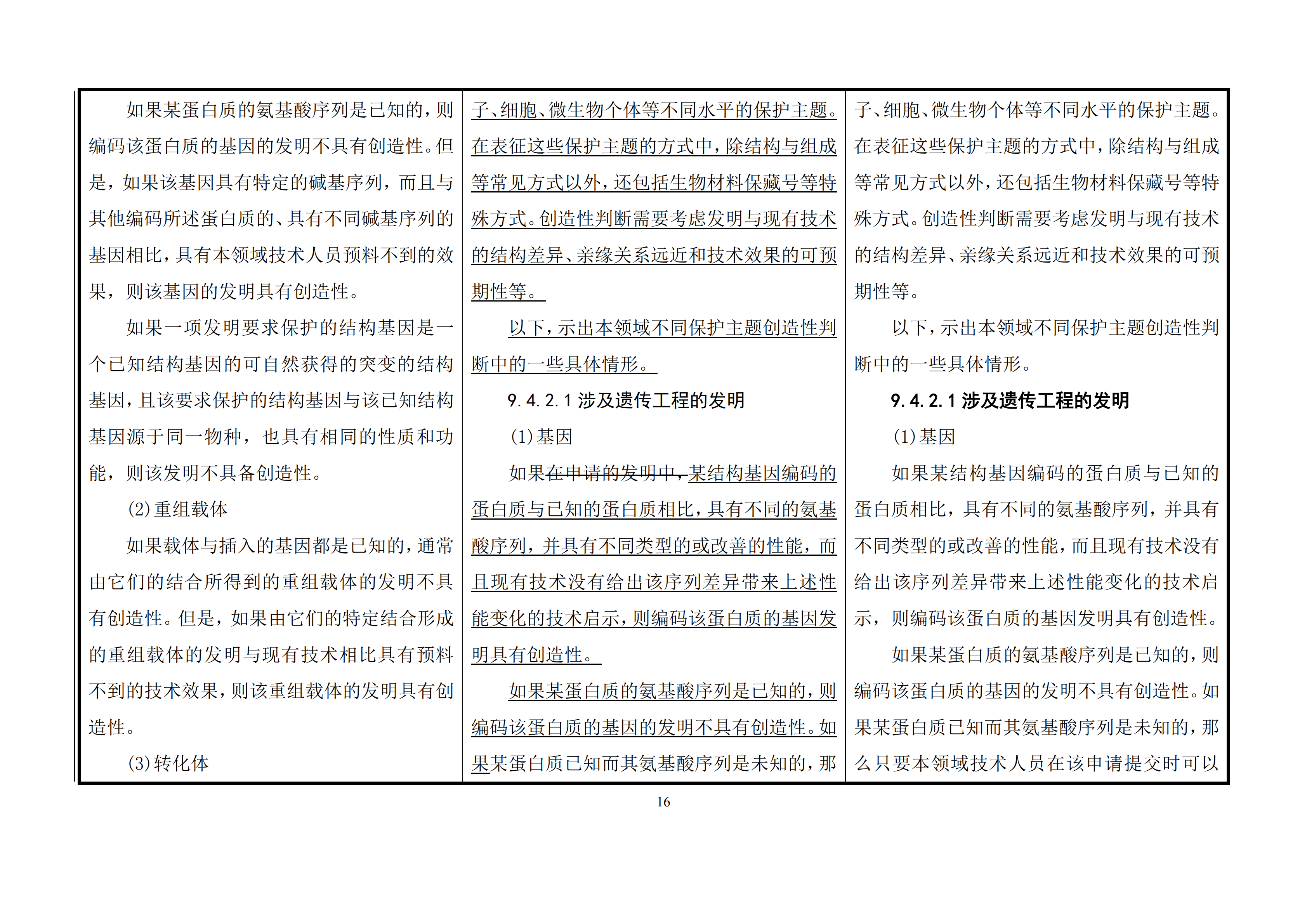 修改對照表｜國知局發(fā)布《專利審查指南修改草案》（第一批征求意見稿）全文