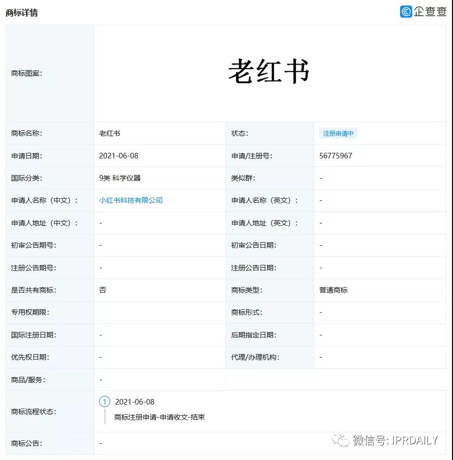 小紅書申請“老紅書”商標(biāo)，能否媲美小米、阿里、老干媽的家族商標(biāo)？