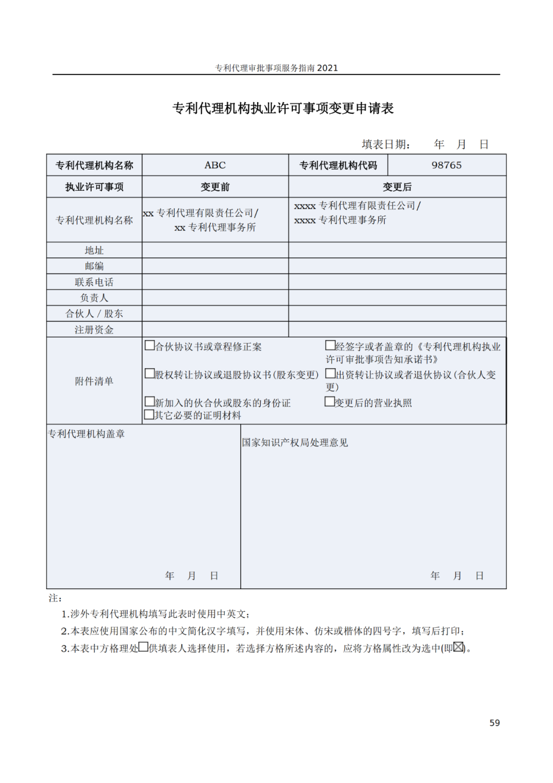 最新！2021年專利代理審批事項(xiàng)服務(wù)指南發(fā)布