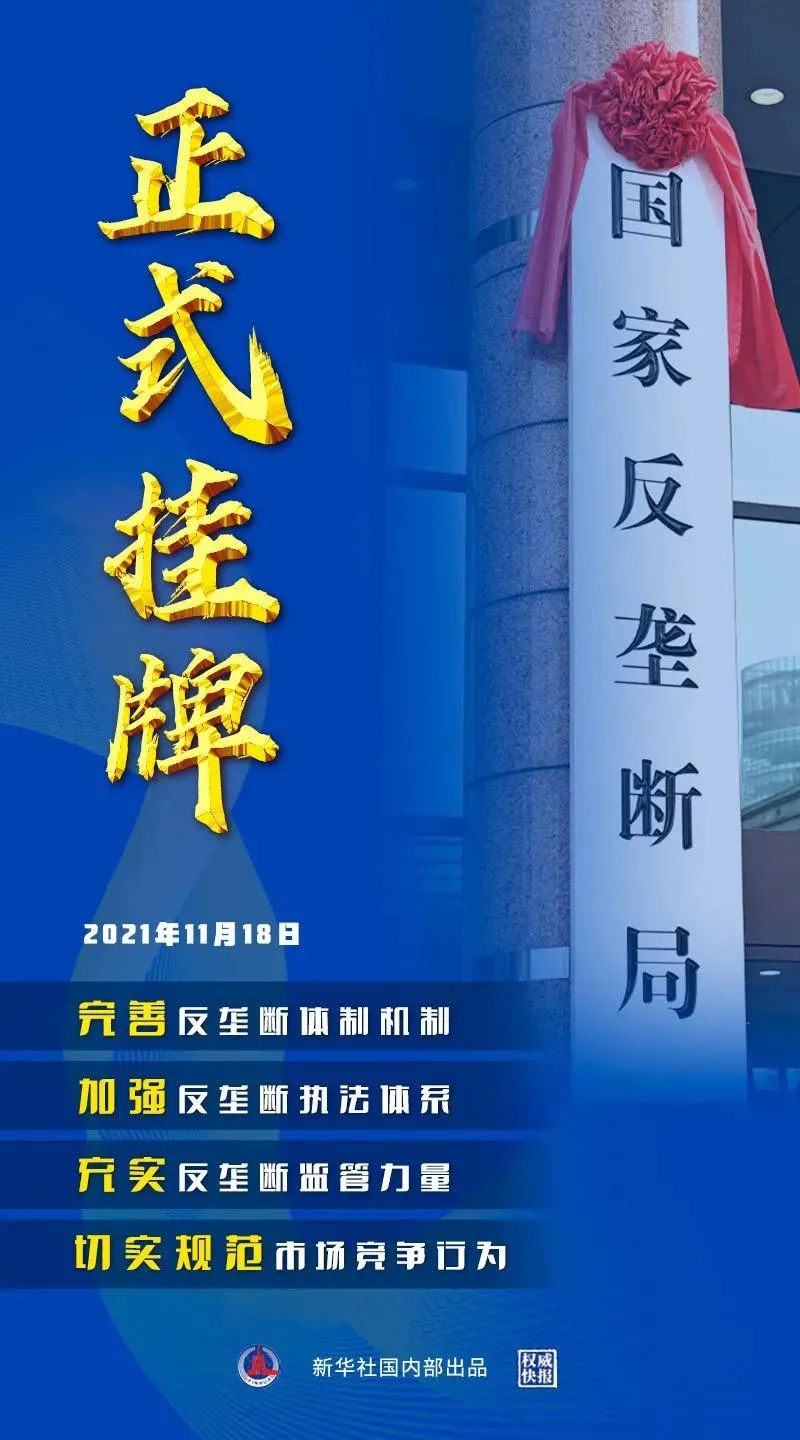 國家反壟斷局正式掛牌亮相！甘霖任首任局長