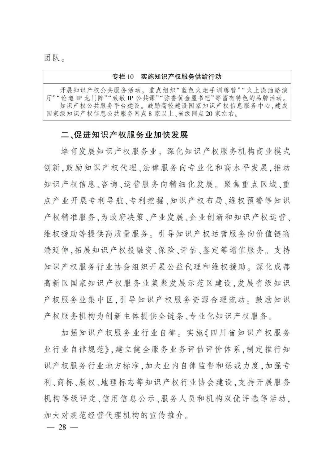 《四川省“十四五”知識(shí)產(chǎn)權(quán)保護(hù)和運(yùn)用規(guī)劃》全文發(fā)布！