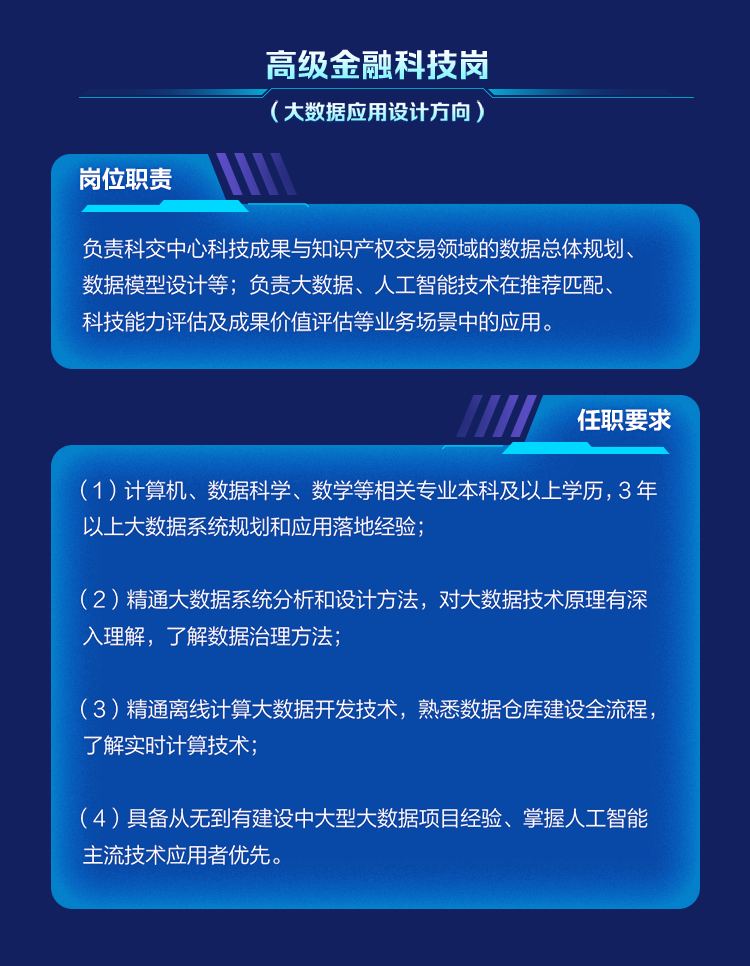 深交所科技成果與知識產(chǎn)權(quán)交易中心有限責(zé)任公司2023年社會與校園招聘正在進(jìn)行中！