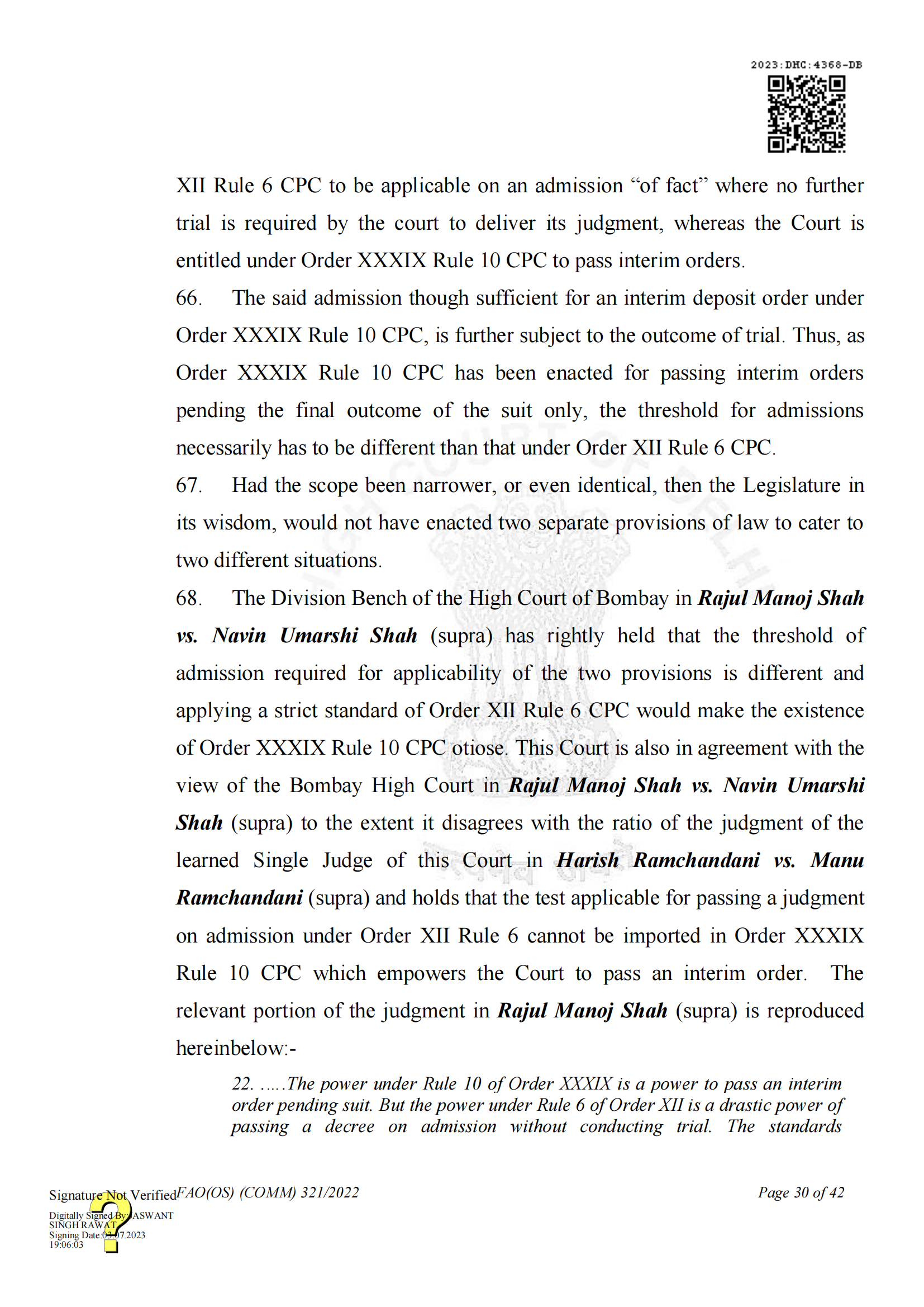 最新進展！印度高等法院要求OPPO支付保證金，因涉嫌侵犯諾基亞5G SEPs｜判決書