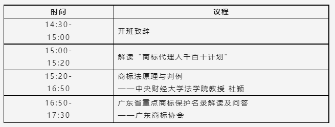 學(xué)員免費(fèi)！下周二舉辦“廣東商標(biāo)代理合規(guī)實(shí)務(wù)培訓(xùn)‘商標(biāo)代理人千百十計(jì)劃’啟動(dòng)會(huì)暨首期培訓(xùn)”