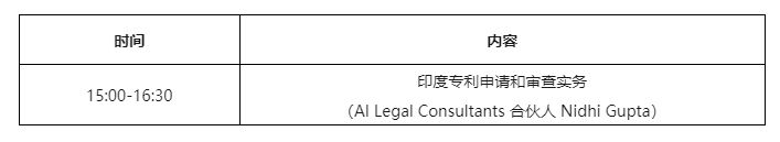 明天下午15:00直播！“印度專利申請和審查實(shí)務(wù)”線上培訓(xùn)報(bào)名通道開啟