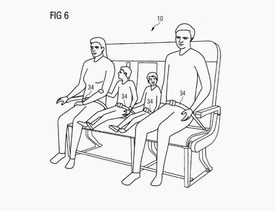 空客又申請座位設(shè)計(jì)奇葩專利