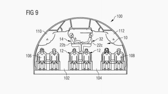 空客又申請座位設(shè)計(jì)奇葩專利