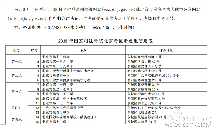 關(guān)于2016年北京市國家司法考試網(wǎng)上選擇考點組的通知