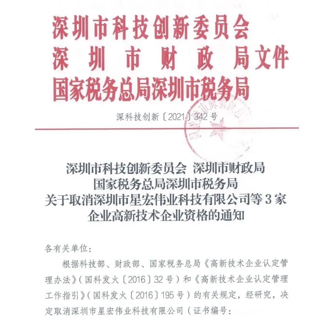 115家公司被取消企業(yè)高新技術(shù)資格，追繳5家公司已享受的稅收優(yōu)惠！