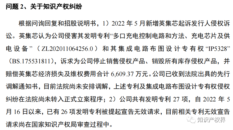 又一公司止步IPO！IPO期間被訴專(zhuān)利侵權(quán)，27項(xiàng)發(fā)明專(zhuān)利全被提起無(wú)效